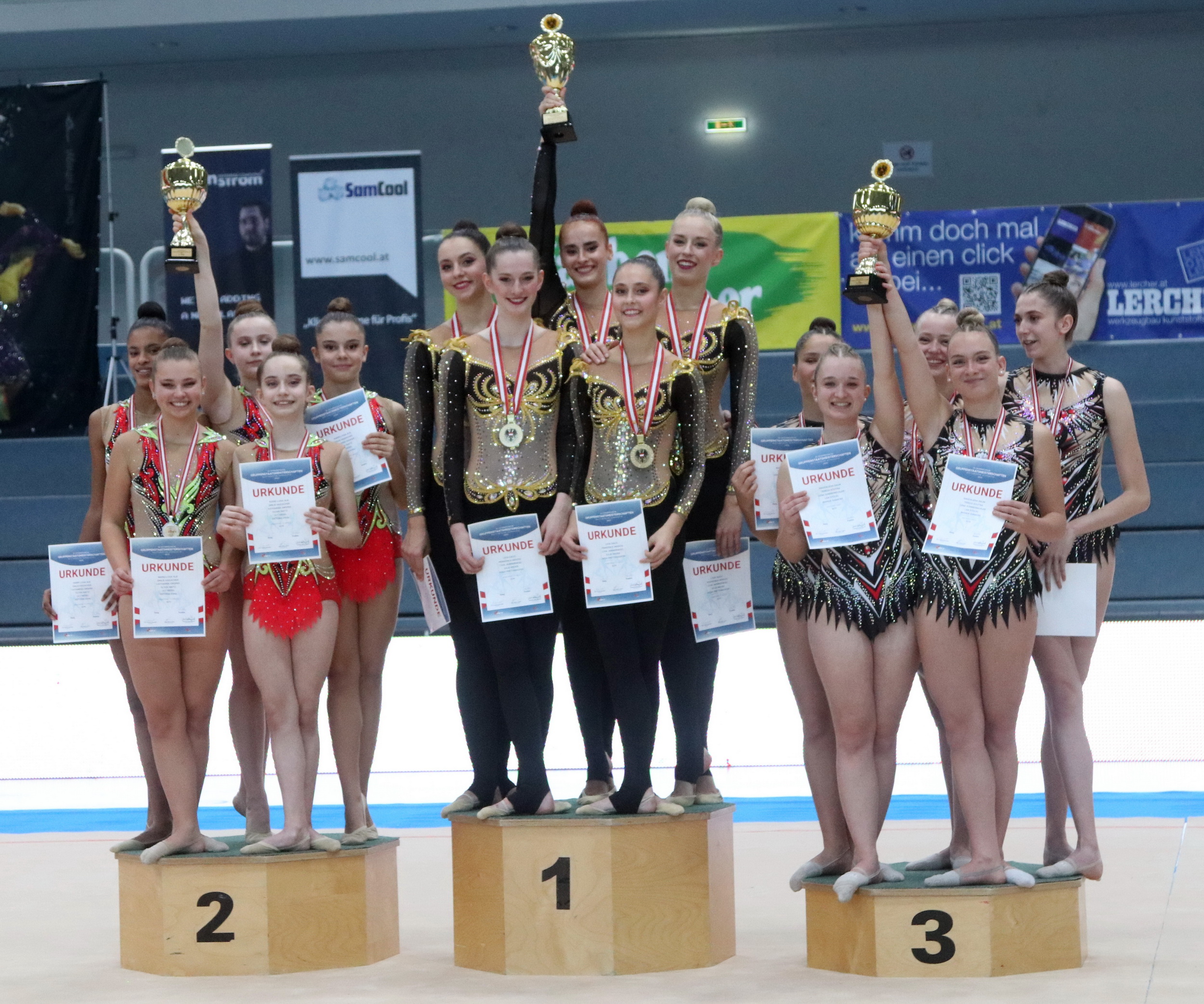 Gold für ATG-Gymnastinnen bei der Gruppen-Staatsmeisterschaft